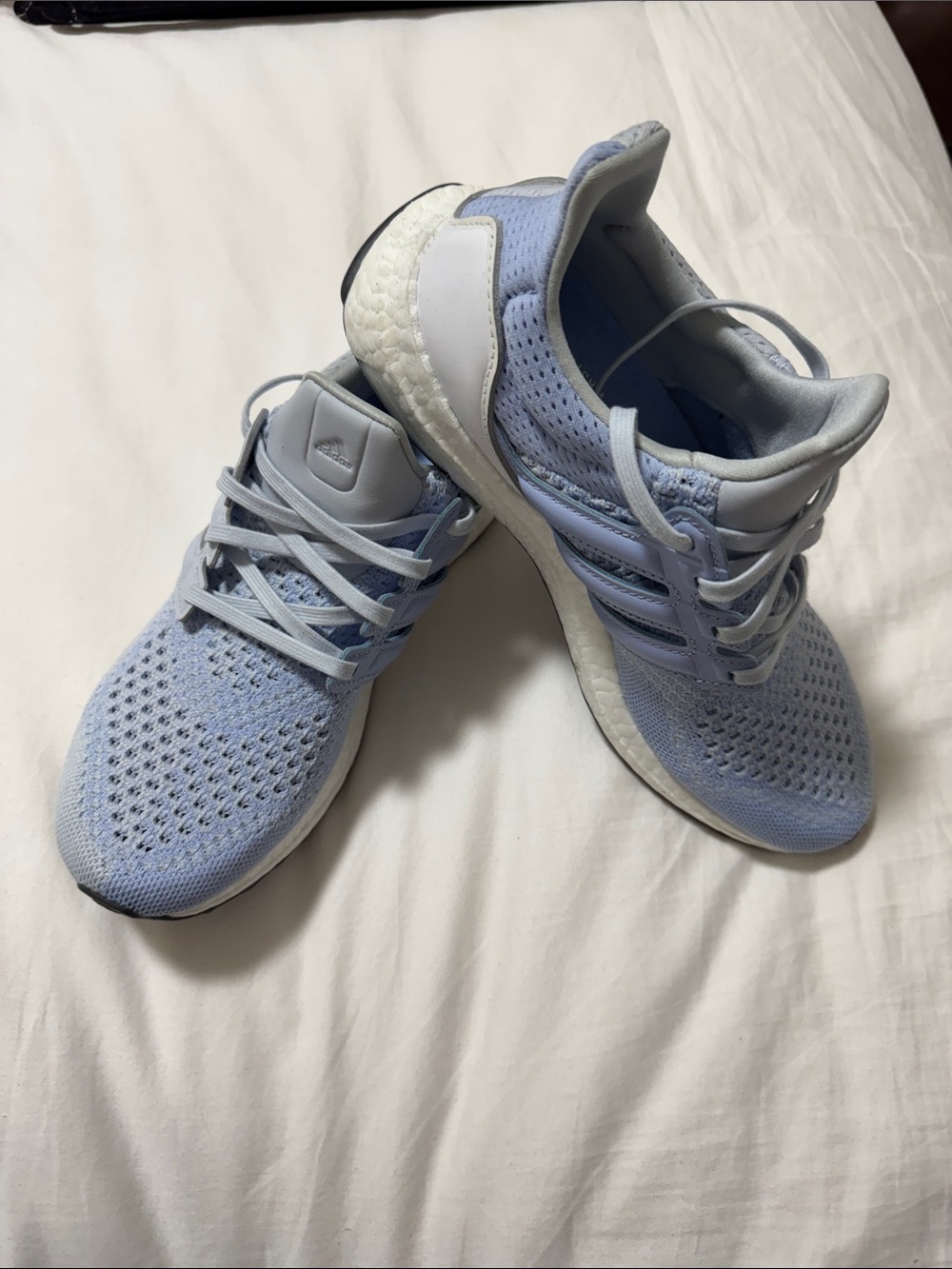 adidas Women's Light Blue Ultraboost Athletic Running Shoes